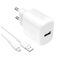 Puro PROLITE 10W USB-A wall charger + USB-A - USB-C cable 1.2m - white - Travel Chargers - Smartphone Chargers - Techbox