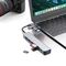 Tech-Protect HB06 HUB Adapter 8in1 TYPE-C + USB2.0 + USB3.0 + SD/TF + AV3.5 - gray - USB Hubs & Card Readers - Peripherals - Techbox