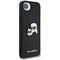 Karl Lagerfeld Fixed Glitter Karl&amp;Choupette Heads Metal Pin iPhone 16e Case - Black | Techbox