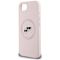 Karl Lagerfeld Silicone Karl&amp;Choupette Heads MagSafe iPhone 16e Case - Pink - Apple Cases - Cases - Techbox