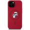 Karl Lagerfeld Silicone Karl&amp;Choupette Heads Ring MagSafe iPhone 15 Case - Red - Uncategorized Cases (2) - Cases - Techbox