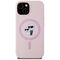 Karl Lagerfeld Silicone Karl&amp;Choupette MagSafe iPhone 15 Case - Pink | Techbox