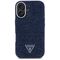 Guess Denim Triangle Logo MagSafe iPhone 16 Case - Blue | Techbox