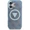 Guess IML Metal Glitter 4G Circle Triangle MagSafe Case for iPhone 16 - Blue | Techbox