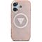 Guess IML Metal Glitter 4G Circle Triangle MagSafe case for iPhone 16 - pink | Techbox