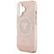 Guess IML Metal Glitter 4G Circle Triangle MagSafe case for iPhone 16 - pink | Techbox