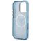 Guess IML Metal Glitter 4G Circle Triangle MagSafe Case for iPhone 16 Pro - Blue | Techbox