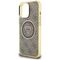 Guess IML Metal Glitter 4G Circle Triangle MagSafe Case for iPhone 16 Pro - Brown - Apple Cases - Cases - Techbox