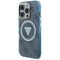 Guess IML Metal Glitter 4G Circle Triangle MagSafe Case for iPhone 16 Pro Max - Blue | Techbox