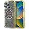 Guess IML Metal Glitter 4G Circle Triangle MagSafe Case for iPhone 16 Pro Max - Brown | Techbox