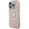 Guess IML Metal Glitter 4G Circle Triangle MagSafe Case for iPhone 16 Pro Max - Pink - Apple Cases - Cases - Techbox