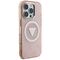 Guess IML Metal Glitter 4G Circle Triangle MagSafe Case for iPhone 16 Pro Max - Pink - Apple Cases - Cases - Techbox