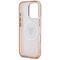 Guess IML Metal Glitter 4G Circle Triangle MagSafe Case for iPhone 16 Pro - Pink - Apple Cases - Cases - Techbox