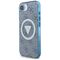 Guess IML Metal Glitter 4G Circle Triangle MagSafe Case for iPhone 16e - Blue | Techbox