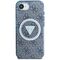 Guess IML Metal Glitter 4G Circle Triangle MagSafe Case for iPhone 16e - Blue | Techbox