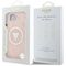 Guess IML Metal Glitter 4G Circle Triangle MagSafe case for iPhone 16e - pink | Techbox