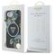 Guess IML Metal Glitter Flowers Triangle MagSafe case for iPhone 16e - black | Techbox