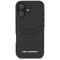 Karl Lagerfeld HC Grained PU Cardslot Metal Elong iPhone 16 Case - Black | Techbox