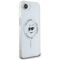 Karl Lagerfeld IML Metal Choupette Head MagSafe iPhone 16e Case - White | Techbox