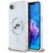 Karl Lagerfeld IML Metal Karl &amp; Choupette Heads MagSafe iPhone 16e Case - White | Techbox