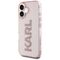 Karl Lagerfeld IML Rhinestones Logo iPhone 16 Case - Pink | Techbox