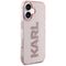 Karl Lagerfeld IML Rhinestones Logo iPhone 16 Case - Pink | Techbox
