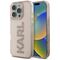 Karl Lagerfeld IML Rhinestones Logo iPhone 16 Pro Case - Pink | Techbox