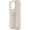 Karl Lagerfeld IML Rhinestones Logo iPhone 16 Pro Case - Pink | Techbox