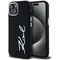 Karl Lagerfeld Silicone Metal Script Logo iPhone 15 Case - Black - Uncategorized Cases (2) - Cases - Techbox