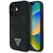 Guess Grained Hot Stamp Peony Triangle Logo MagSafe Case for iPhone 16 - Black | Techbox