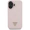 Guess Grained Hot Stamp Peony Triangle Logo MagSafe iPhone 16 Case - Pink | Techbox