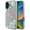 Guess Grained Roses Big 4G Logo iPhone 16 Case - Purple | Techbox
