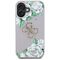 Guess Grained Roses Big 4G Logo iPhone 16 Case - Purple | Techbox