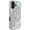 Guess Grained Roses Big 4G Logo iPhone 16 Case - Purple | Techbox