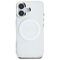 Guess IML Metal Colored Circle Classic Logo MagSafe case for iPhone 16 - white | Techbox