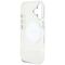 Guess IML Metal Colored Circle Classic Logo MagSafe case for iPhone 16 - white | Techbox