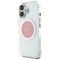 Guess IML Metal Colored Circle Classic Logo MagSafe iPhone 16 Case - Pink - Apple Cases - Cases - Techbox