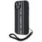 Karl Lagerfeld Saffiano Athleisure Stripes Cord iPhone 15 Case - Pink | Techbox