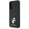 Karl Lagerfeld Saffiano Case w/ K&amp;C Metal Logo for Samsung Galaxy A36 - Black | Techbox
