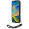 Karl Lagerfeld Saffiano Crystals w/Chain iPhone 16 Case - Black | Techbox