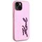 Karl Lagerfeld Wrinkled Metal Signature iPhone 15 Case - Pink - Uncategorized Cases (2) - Cases - Techbox