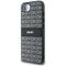 DKNY Repeat Texture Pattern with Tonal Stripe case for iPhone 16e - black | Techbox