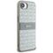 DKNY Repeat Texture Pattern with Tonal Stripe iPhone 16e Case - Beige | Techbox
