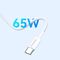 Wozinsky GaN 65W Charger with USB-A 2xUSB-C Ports with 65W USB-C Cable - White