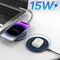 Wozinsky WLI-01Y 15W Qi Inductive Charger with USB-C Cable - Black - Powerbanks - Smartphone Chargers - Techbox