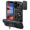 Hybrid Armor Camshield Case for iPhone 17 Pro Max with Stand and Camera Cover - Black | Techbox