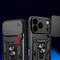 Hybrid Armor Camshield Case for iPhone 17 Pro Max with Stand and Camera Cover - Black | Techbox
