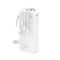 Dudao K11 Pro 20000mAh Powerbank with Built-in Cables - White - Travel Chargers - Smartphone Chargers - Techbox
