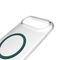 Puro Lite Mag TPU+PC Case Compatible with MagSafe for iPhone 17 Air - Transparent with Turquoise Ring | Techbox