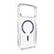 Puro Lite Mag TPU+PC Case Compatible with MagSafe for iPhone 17 Pro Max - Transparent with Blue Ring | Techbox